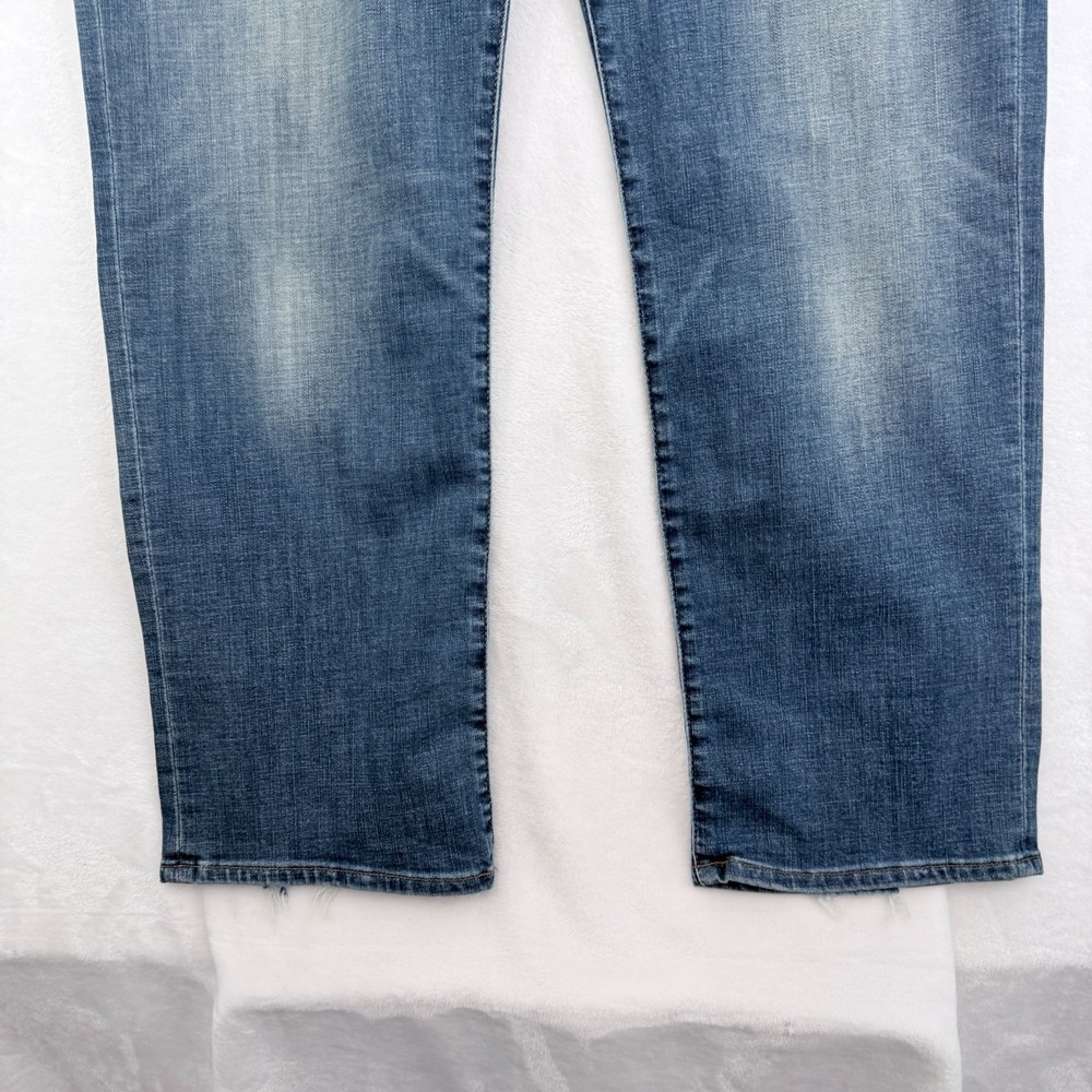 Lucky Brand 363 Vintage Jeans Mens 36x32 Blue Whisker Stretch Distressed - Picture 9 of 12